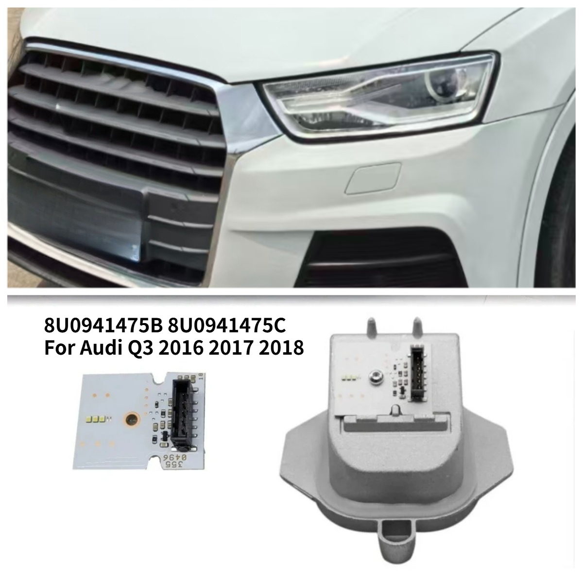 Running Headlamp Led - 8U0941475B 8U0941475C White LED DRL Module