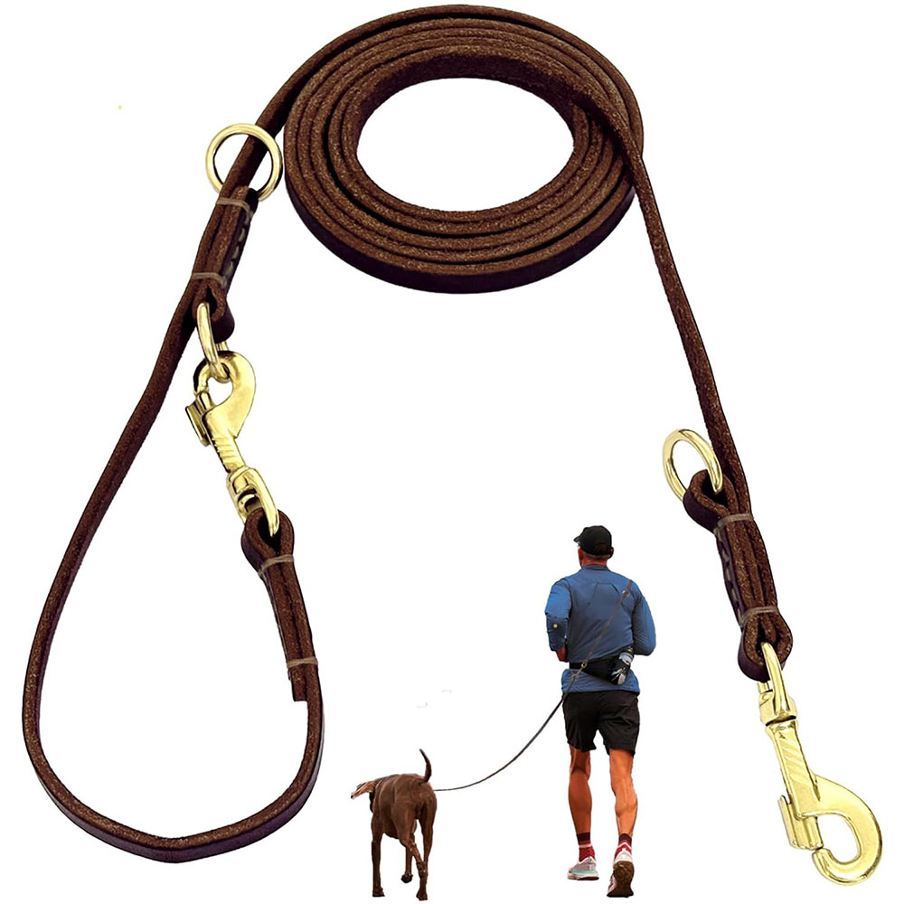 Running Gear Dog - Multi Function Leather Dog Leads Hands