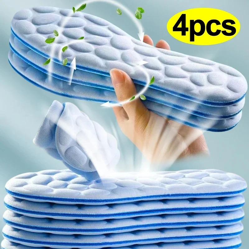 Running Gear Shoes - 2/4pcs Soft Massage Memory Foam Insoles