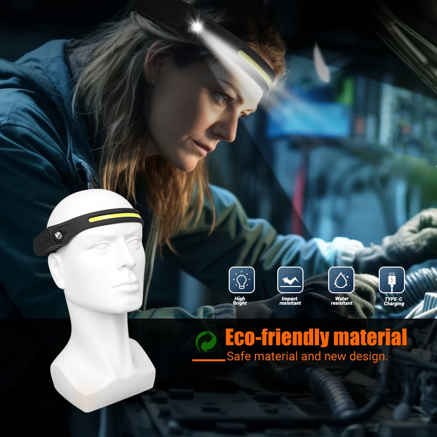 Rechargeable Headlight Motion  - огляд і ціна Running Headlamp Led