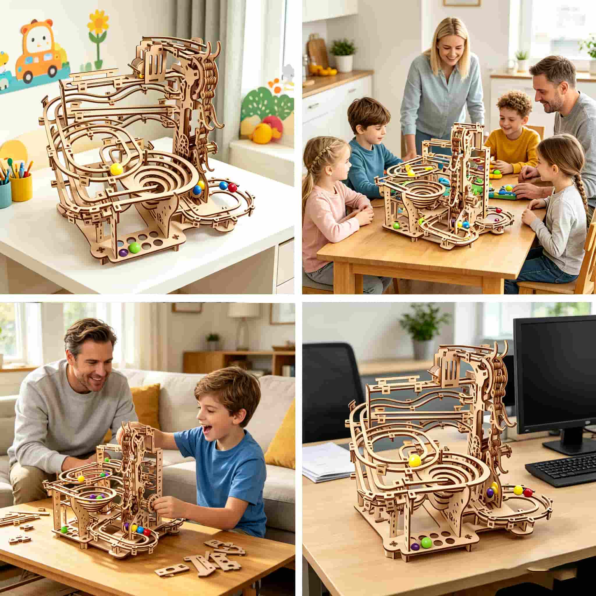 Mechanical Marble Run 3D Woode - огляд і ціна Running Gear Track
