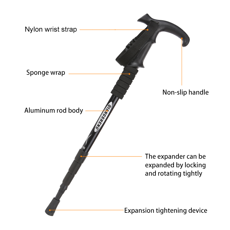 Outdoor Folding Trekkings Pole - огляд і ціна Trekking Pole Carbon