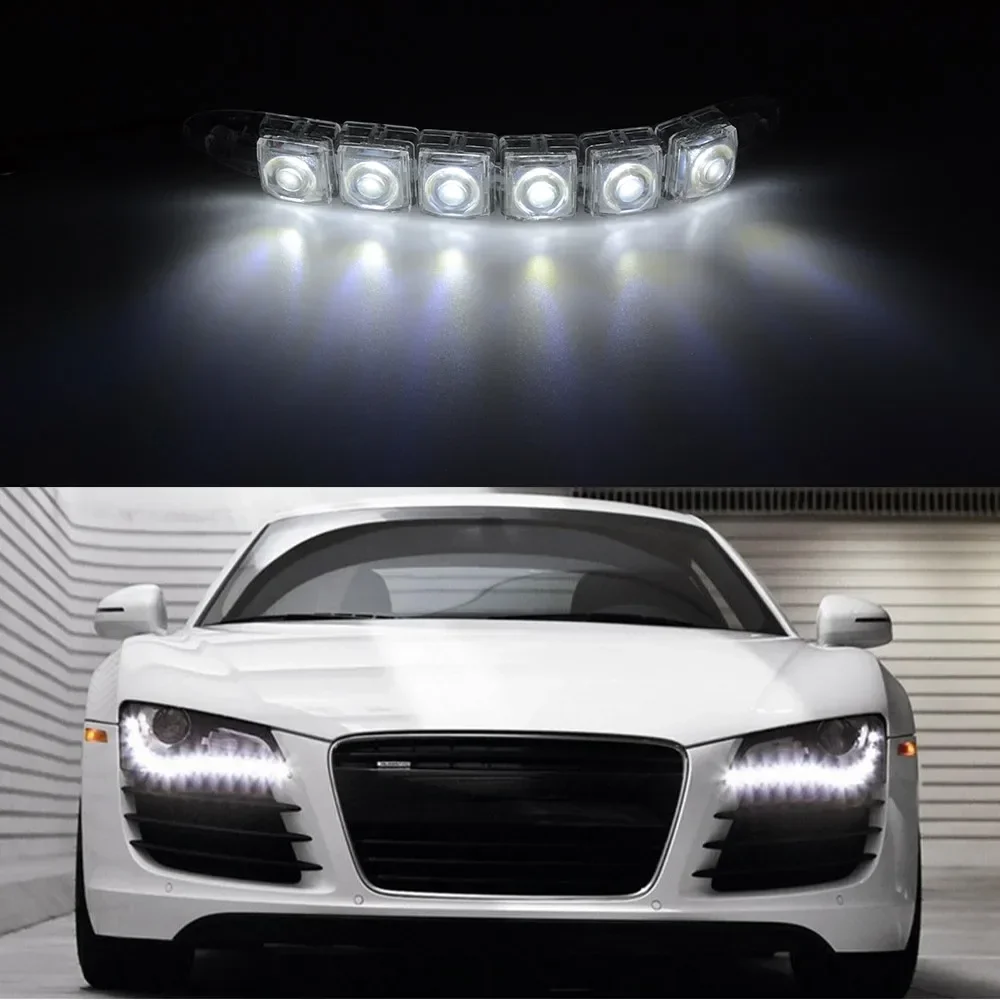 2PCS LED Waterproof DRL Light  - огляд і ціна Running Headlamp Led