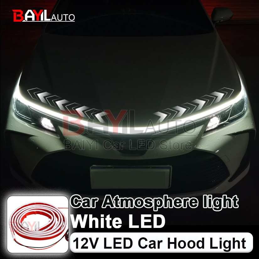 12V White Car Hood Light Strip - огляд і ціна Running Headlamp Led