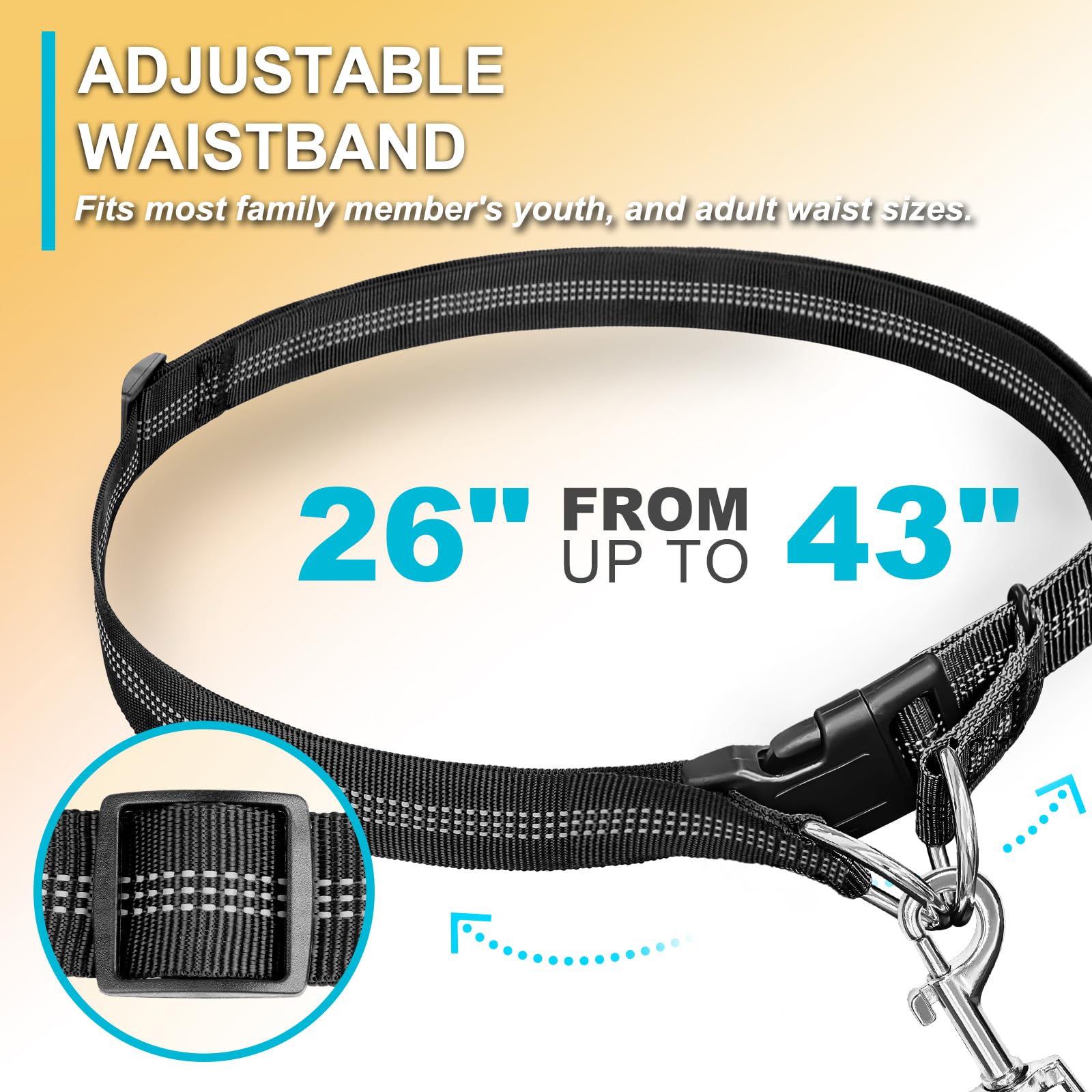 Double elastic reflective runn - огляд і ціна Running Gear Dog
