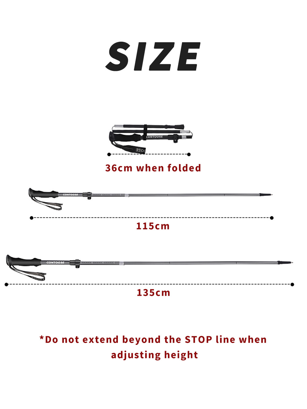 Foldable Trekking Pole 7075 Al - огляд і ціна Trekking Pole Carbon