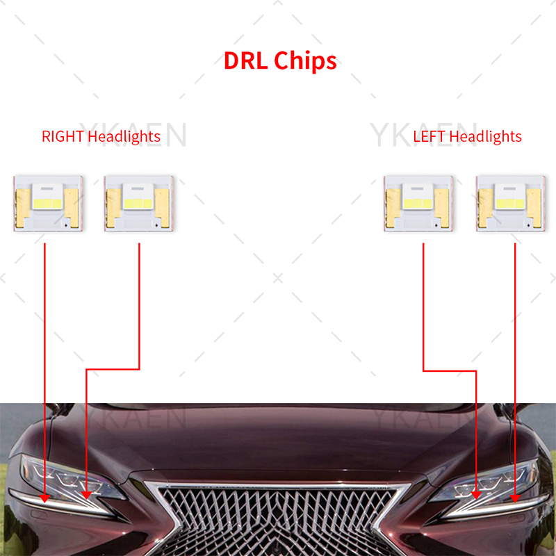 For Lexus LS500 LS500h 2018-20 - огляд і ціна Running Headlamp Led