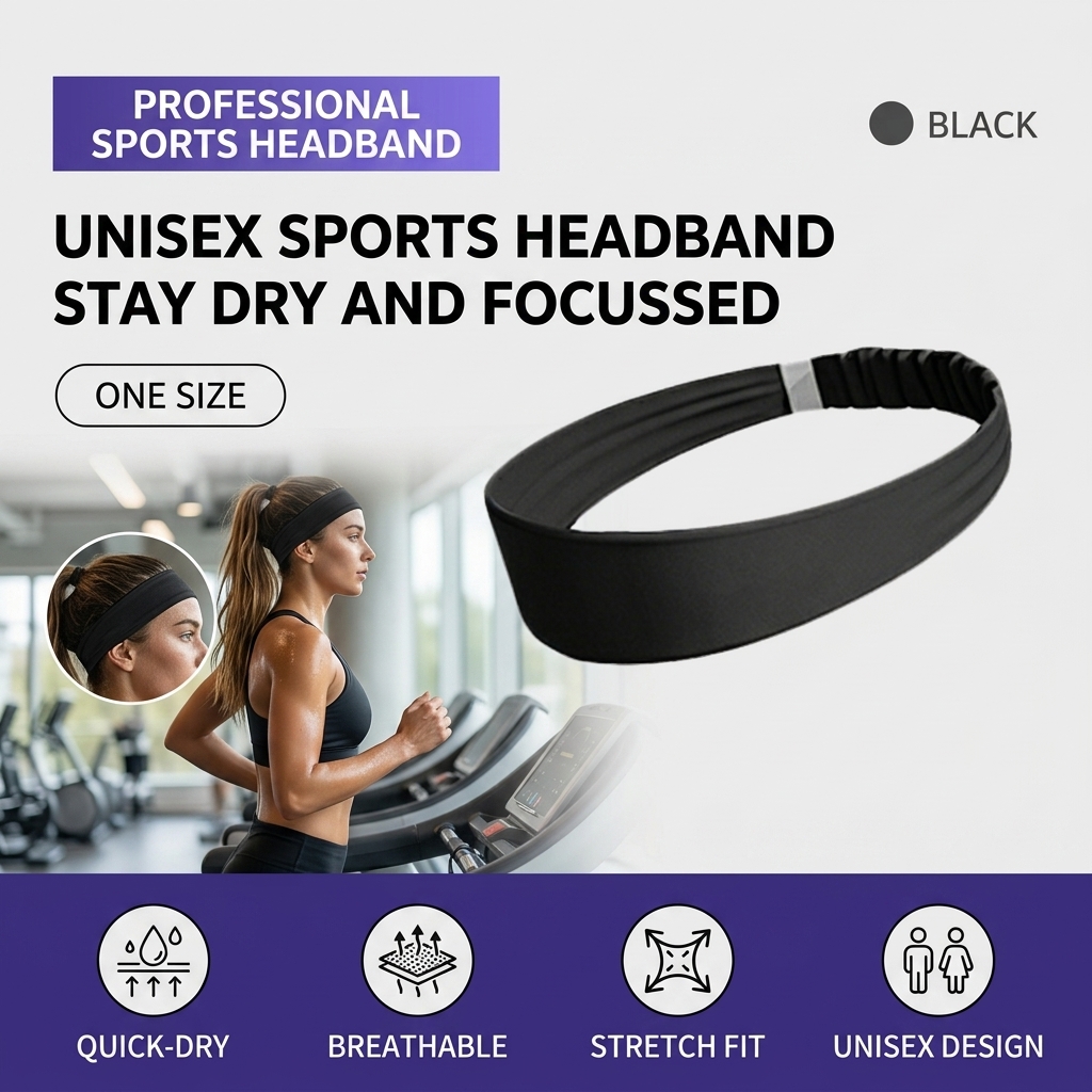 Breathable Sports Headband Moi - огляд і ціна Running Gear Quick Dry