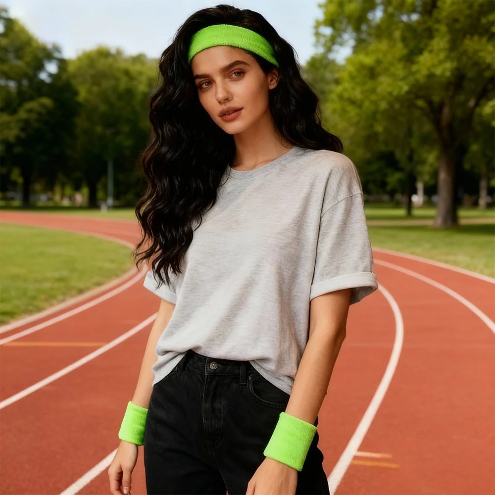 Multi-Color Terry Wrist Sweatb - огляд і ціна Sweat Band Wrist