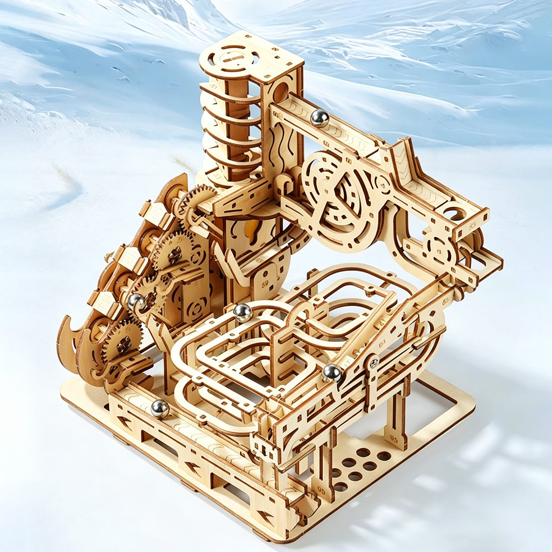 3D Wooden Puzzle Mechanical Ma - огляд і ціна Running Gear Track