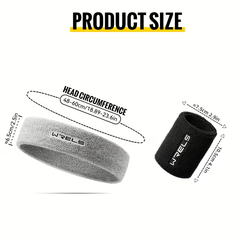 WRELS 1Set Sports Headband Wri - огляд і ціна Sweat Band Wrist