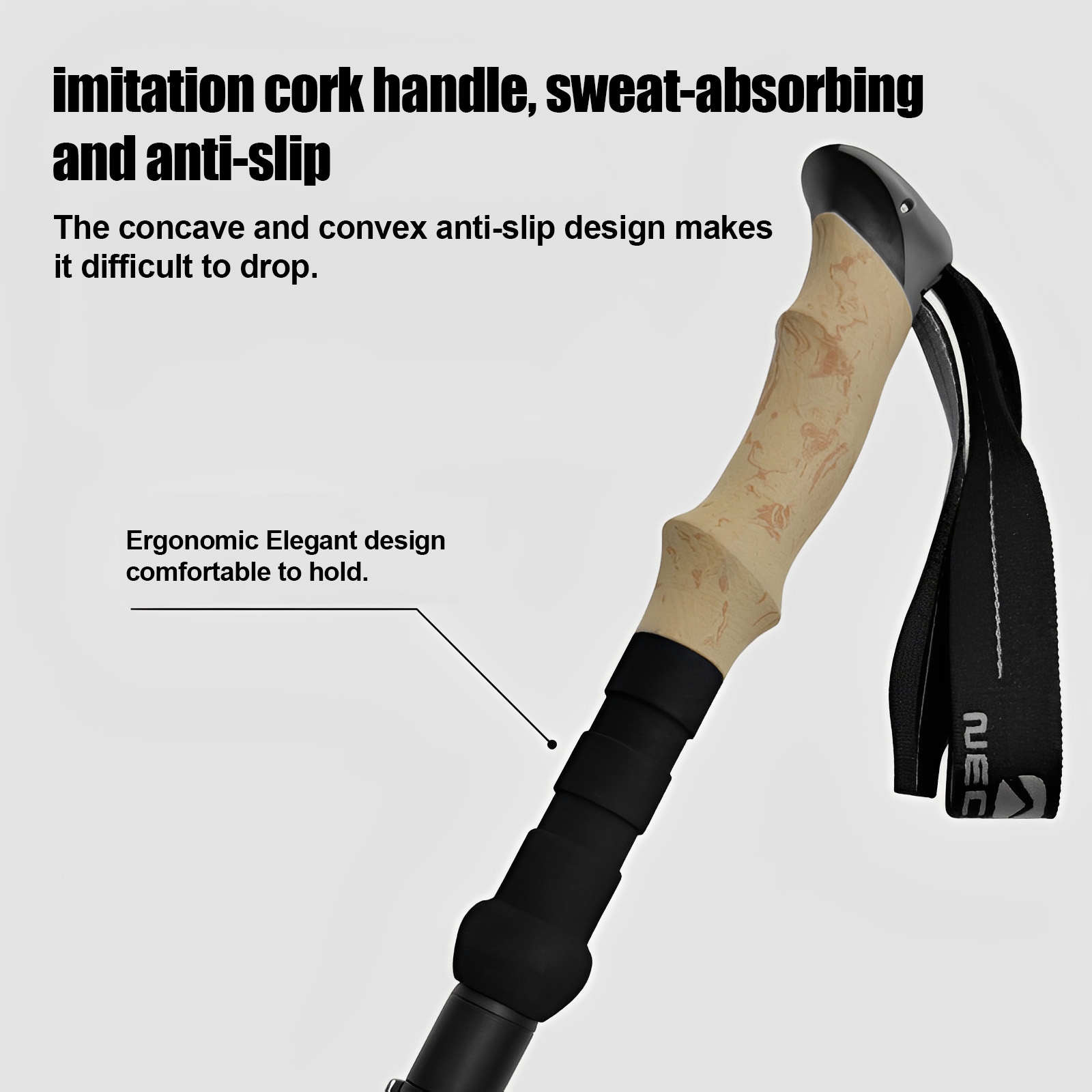 5-Section Foldable Trekking Po - огляд і ціна Trekking Pole Carbon