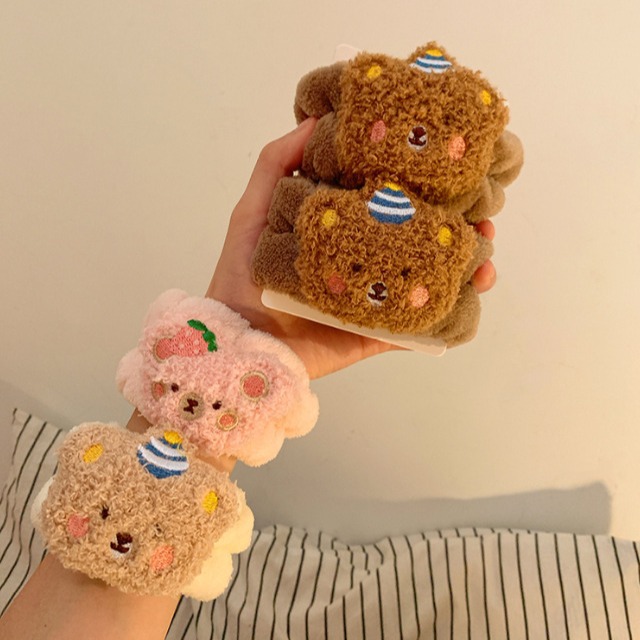 1Pair Cartoon Bear Face Wash H - огляд і ціна Sweat Band Wrist