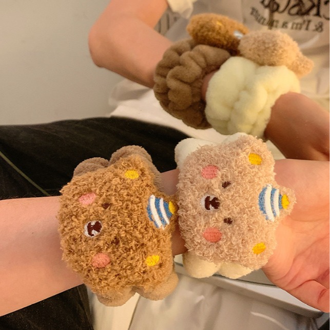 1Pair Cartoon Bear Face Wash H - огляд і ціна Sweat Band Wrist